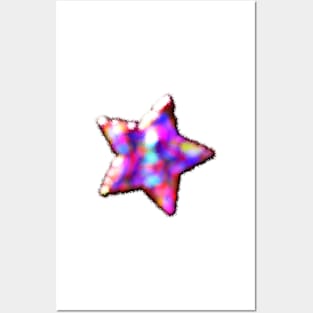 Shiny Colorful Star Posters and Art